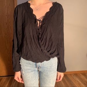 Hollister Wrap Top - Size Medium - NWOT